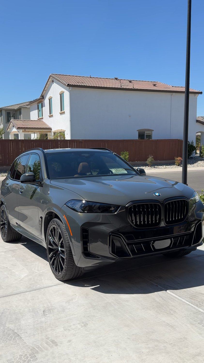 Gray BMW SUV after a mobile detail